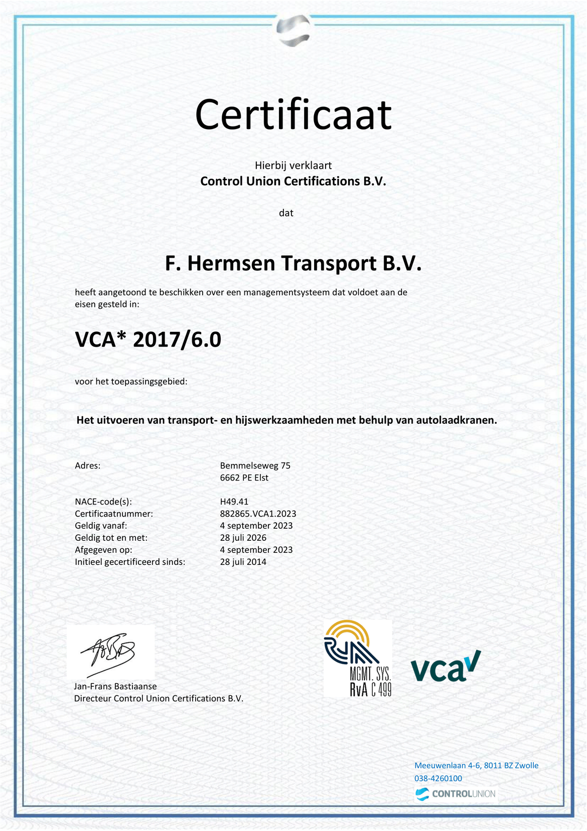 Transportbedrijf F. Hermsen Elst